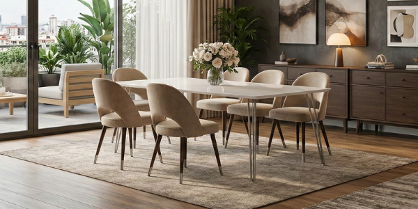 Payanda Metal tekli masa ayakları – merkezi pedestal masa ayağı modelleri, mat siyah ve paslanmaz çelik seçenekleri