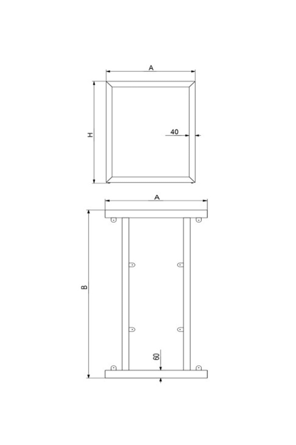 Abies Ofis ve Yemek Masası Ayağı. Payanda Abies modeli.