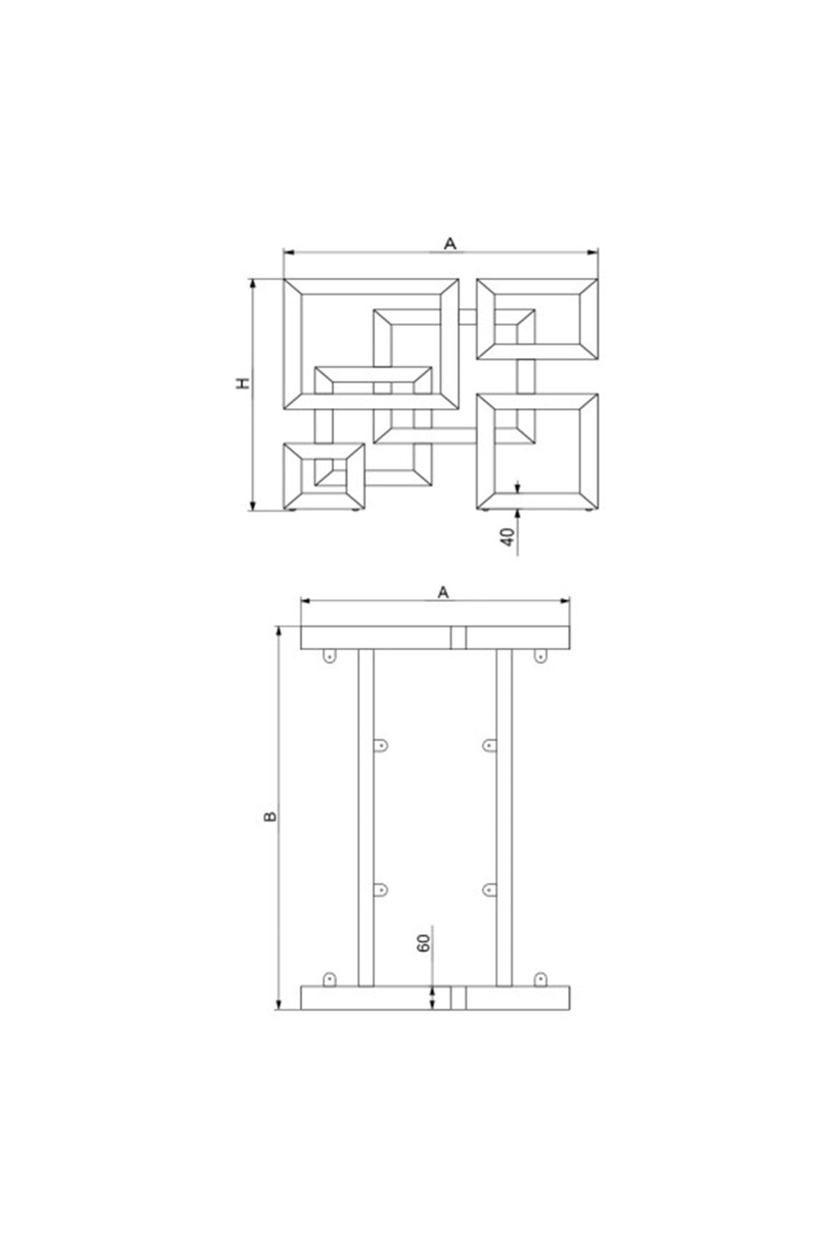 Aliç Ofis ve Yemek Masası Ayağı. Payanda Aliç modeli.