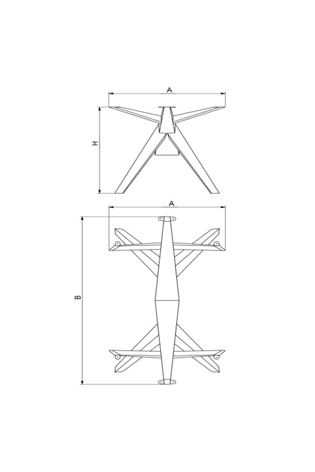 Bambu Ofis ve Yemek Masası Ayağı. Payanda Bambu modeli.