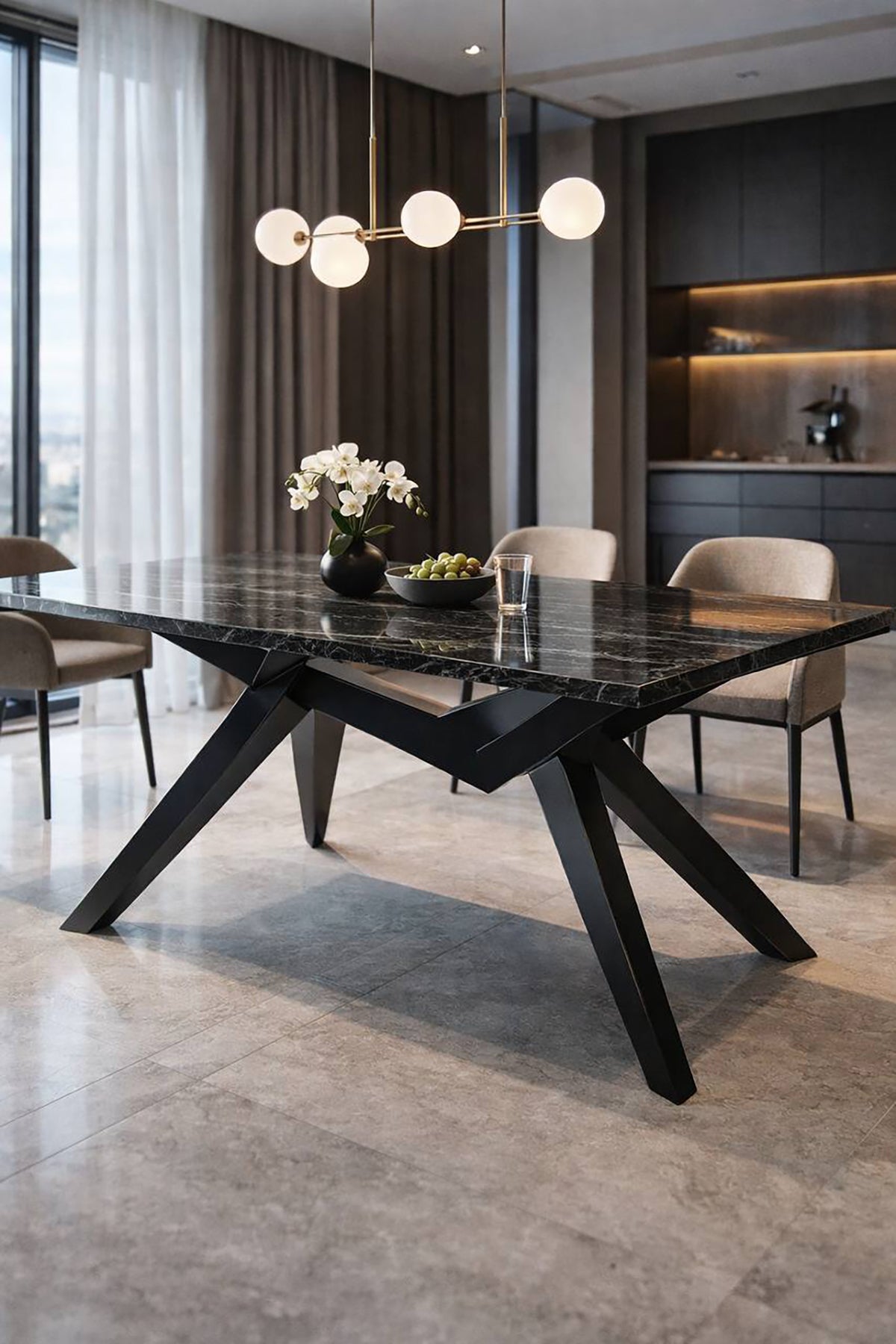 Bambu Masa Ayağı. Payanda Bambu modeli.