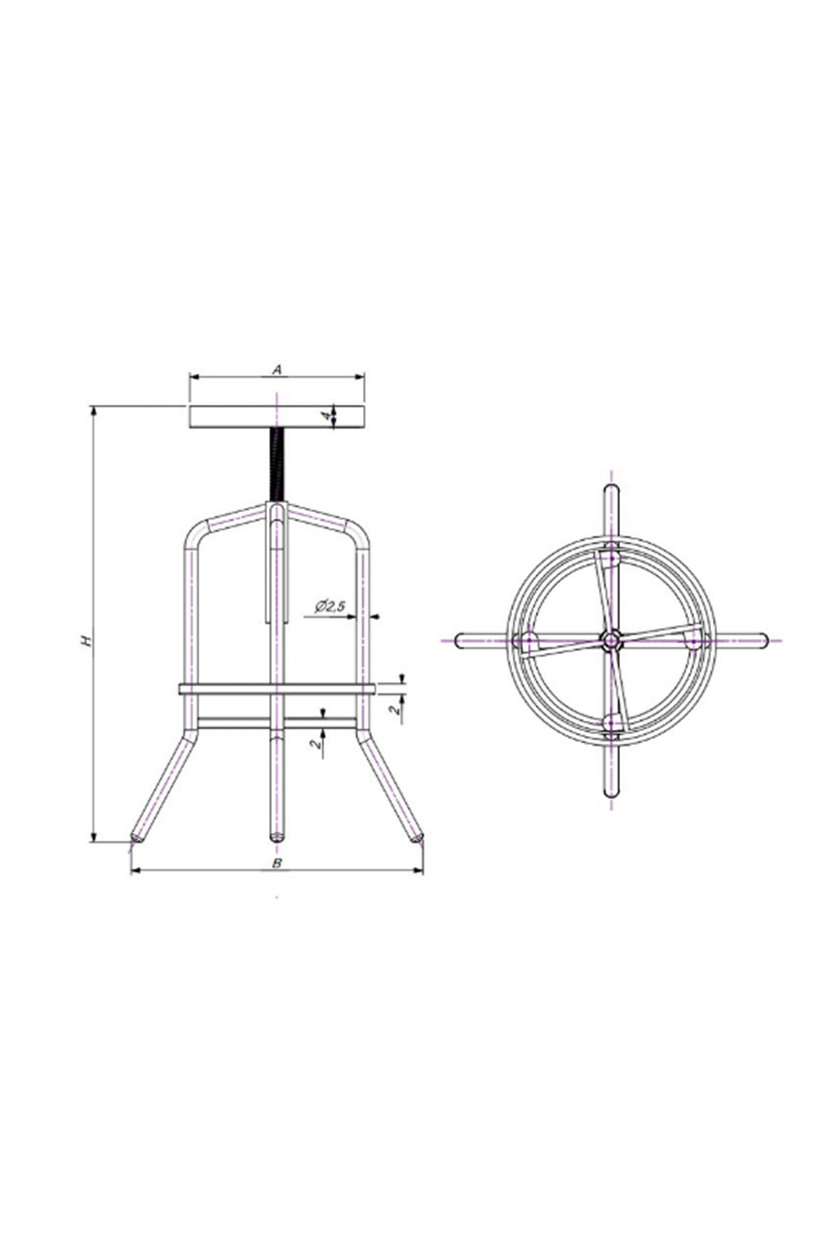 Endüstriyel Bar Taburesi Bar Taburesi. Payanda Endüstriyel Bar Taburesi modeli.