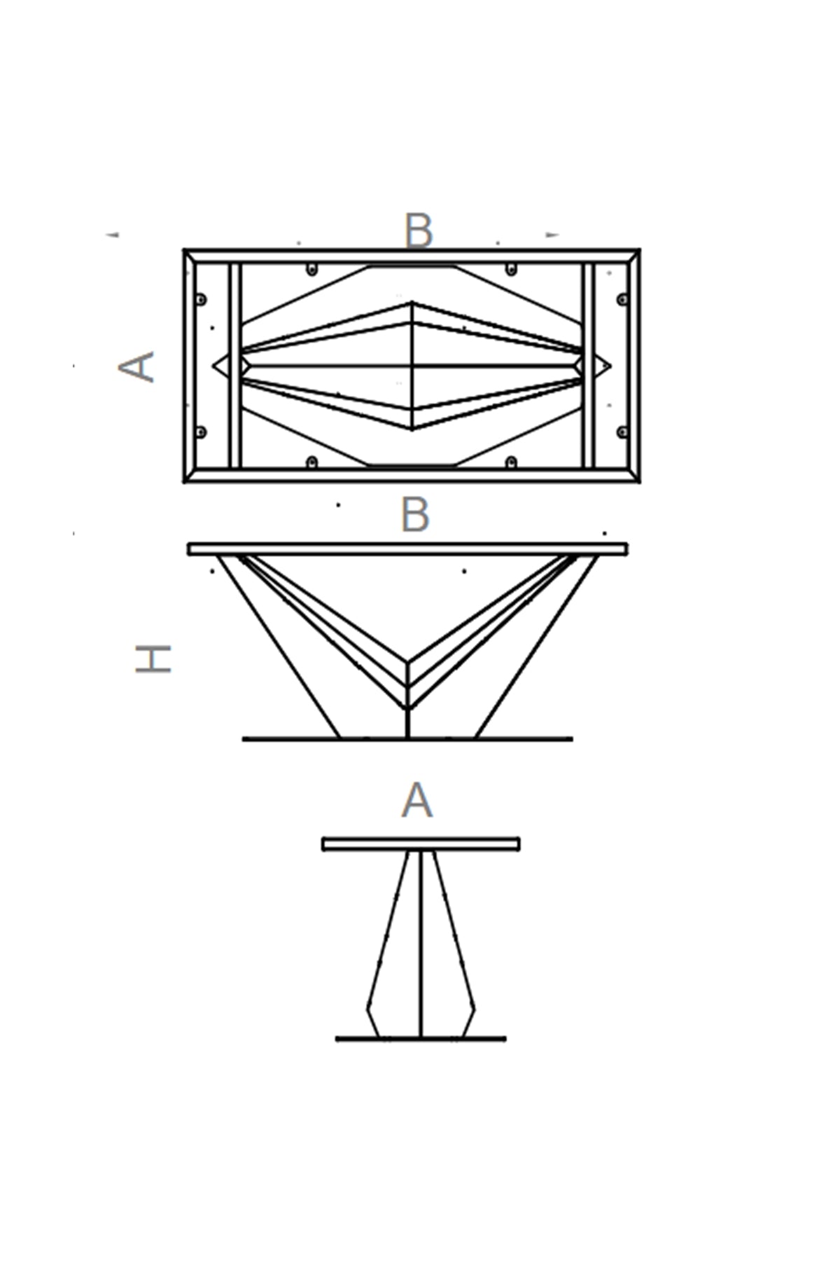 Fermiyum Ofis ve Yemek Masası Ayağı. Payanda Fermiyum modeli.