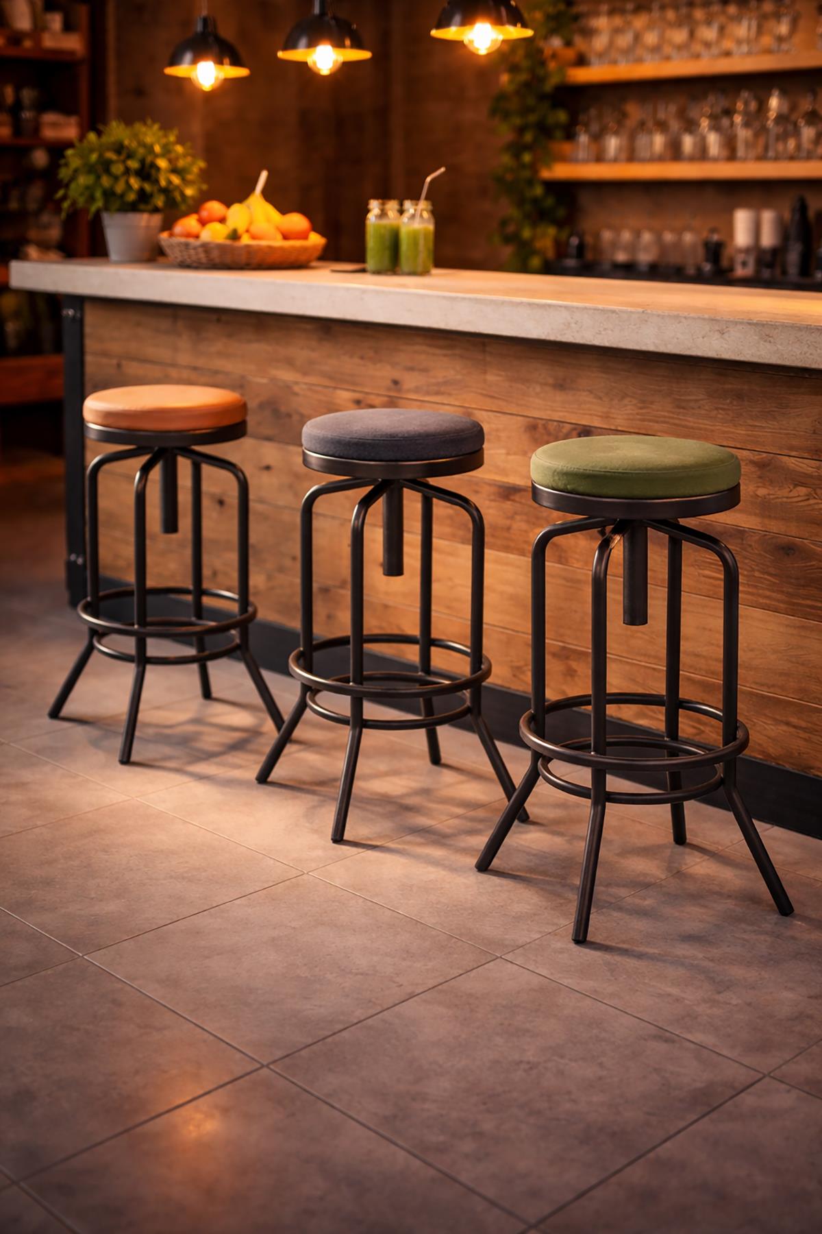 Endüstri̇yel Bar Taburesi̇ Kafe Masa Ayağı. Payanda Endüstri̇yel Bar Taburesi̇ modeli.